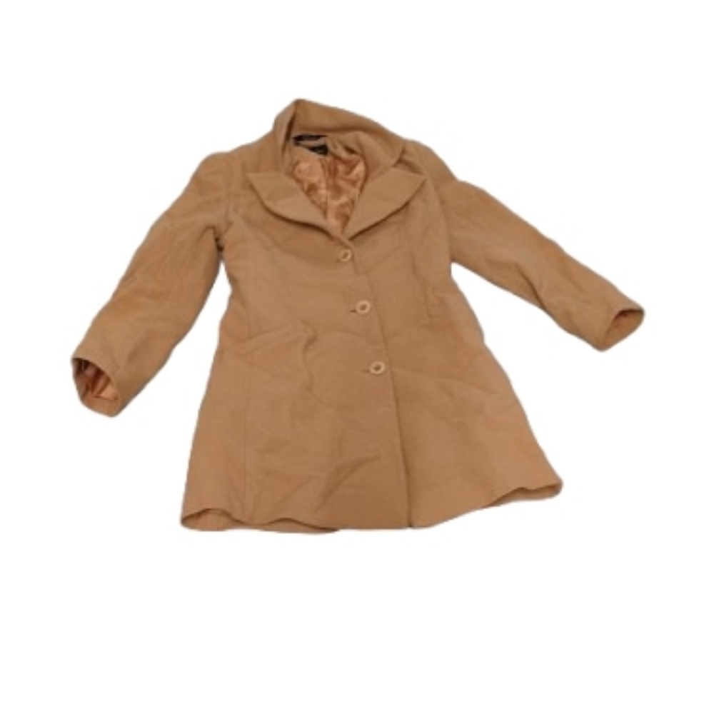 Nicole Miller Women's Wool Blend Collared Buttoned Coat Sz 8